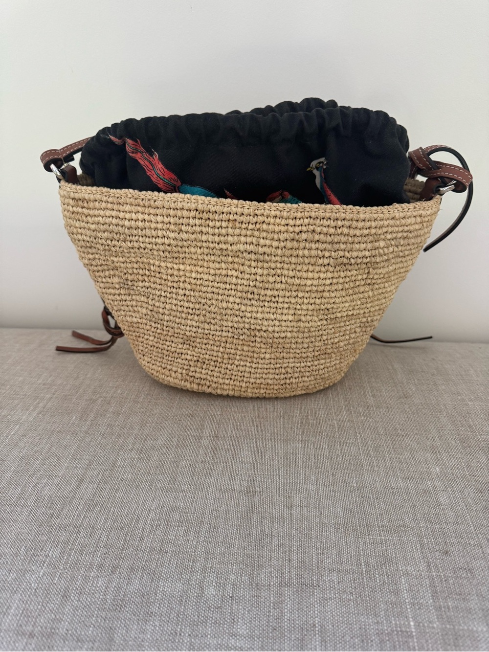 Loewe raffia Pochette crossbody. - Picture 5 of 12